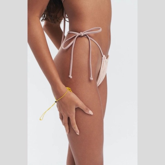 New! Frankie’s Bikinis Coco Cheetah Tia Terry String Bikini Bottom 10745 - Picture 3 of 9